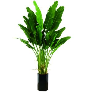 Quality Anti - Fading Plastic Artificial Landscape Trees Potted Bird Of Paradise for sale