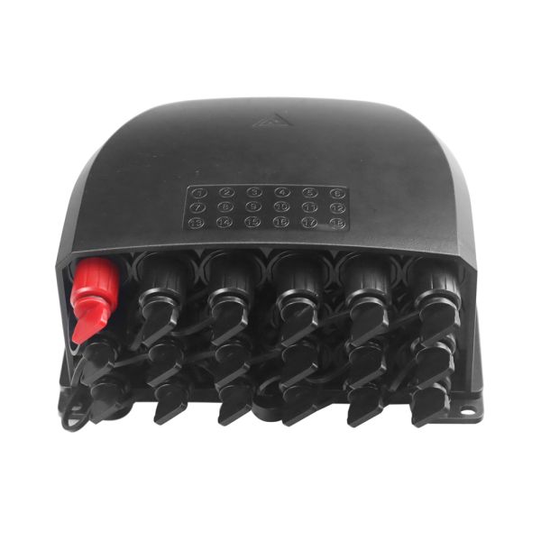 Mini SC Fiber Optic Distribution Box 18 Cores Black ABS Protection with SC Connector