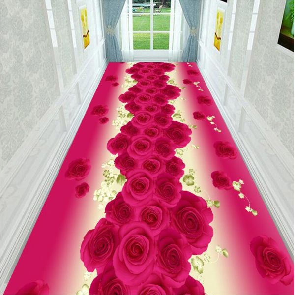 Coil Crystal Velvet Custom Commercial Floor Mat For Entrance Corridor Stairway Hotel