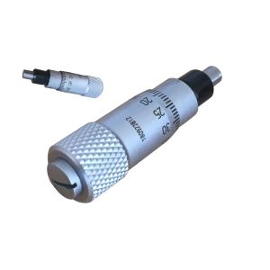 Micrometer Head 0-0.25" Range 0.001" Graduation ±0.0002" Accuracy Flat Face with