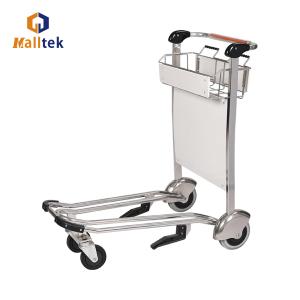Stainless Steel Airport Trolley With Four Wheels