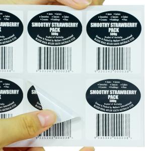 Flexible Circle Round Adhesive Stickers Custom Logo Sticker Labels SAS