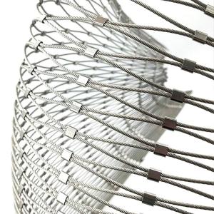 Balustrades Protecting Mesh Ferrule Style Flexible Stainless Steel Wire Rope