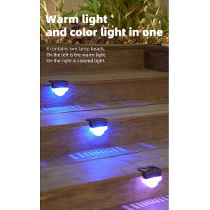 Mini IP65 Waterproof Fence LED Light RGB Outside Solar Powered