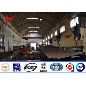 10m Roadside Street Light Poles Steel Pole With Advertisement Banner