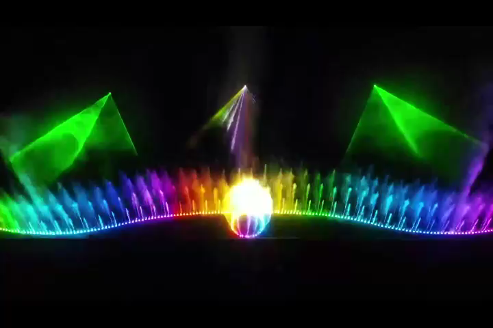 LED Light Musical Multimedia Control Lake Water Fountain