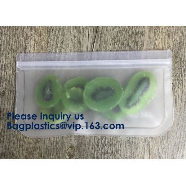 5pcs Set Pack Food Snack Storage PEVA k Reusable Peva Food Storage Zip Seal Sandwich Snack Bag, Bagease Bagplastic
