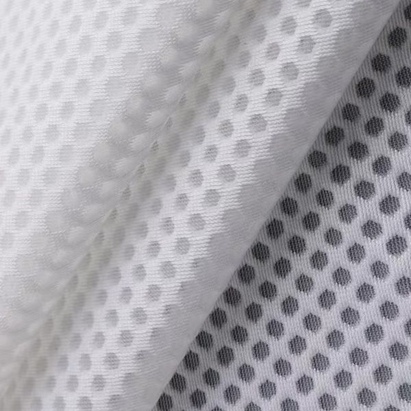 Knitted Breathable 3D Mesh Fabric Polyester Air Mesh Fabric High Flexibility For Shoes