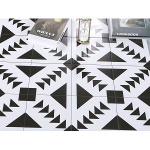 Black White Ceramic Rustic Tile 20x20cm AAA Grade Non-Slip