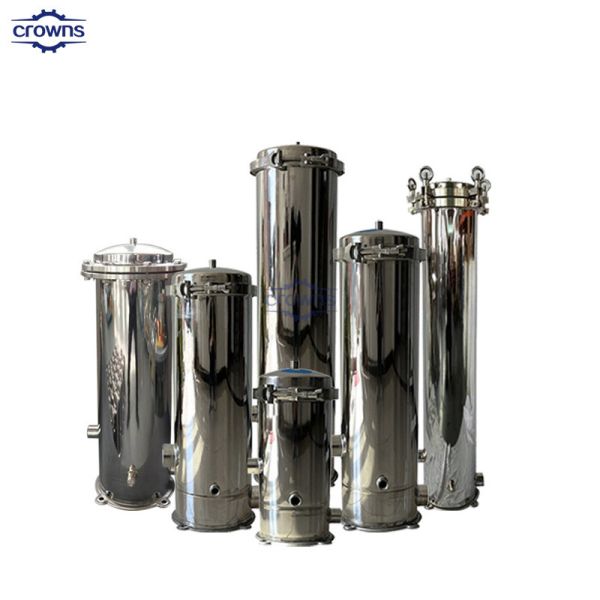 Electronics Industries Pure Water Filter Stainless Steel Multi Cartridge Filter