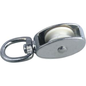 DR-504Z Nylon Wheel Double Eye Pulley 25mm Fixed Pulley Block Small Rope Pulley