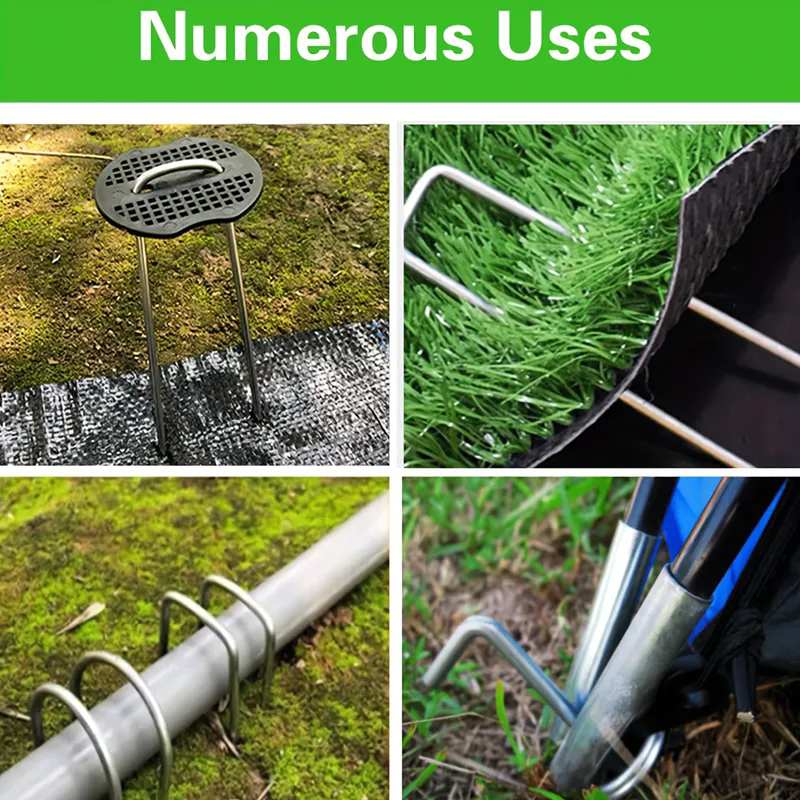 Insect Net Fixing Peg Turf Securing SOD Staples Galvanized Steel Garden Nail