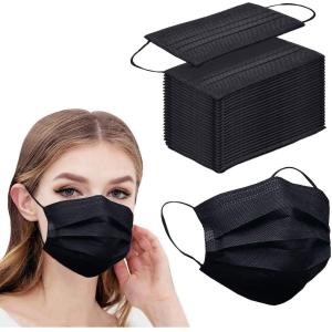 BFE 98% Disposable Black Surgical Mask