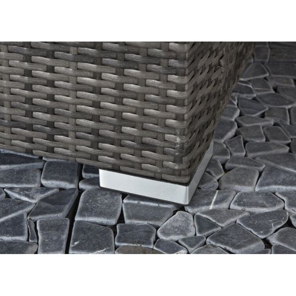 Outdoor Garden Dining Furniture Set with Bench by AJUNION Woven Rattan Corner Sofa