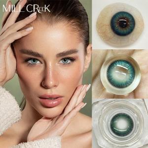 MC38 Yearly Colored Contact Lenses 14.2mm Diameter Millcreek Lenses With HEMA
