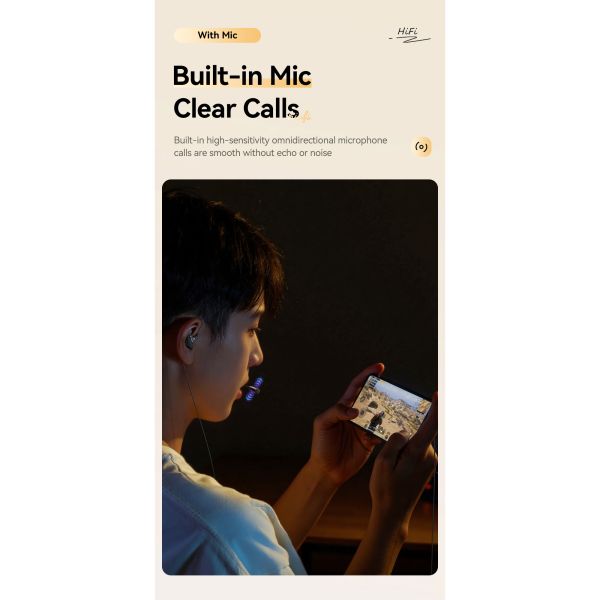 ESSAGER G62 In-Ear USB Type C Jack Aux 3.5mm Earphone Earbuds Wired Connection with OEM/ODM