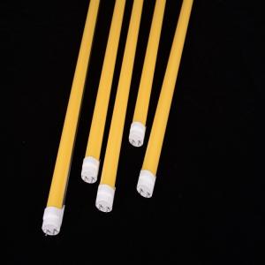 No Blue Light LED Tube Yellow Cover With 6000K 580nm Aluminum Body+ PC Cover CRI
