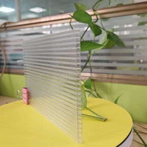 6mm Crystal Clear Polycarbonate Hollow Sheet with High Optical Clarity and