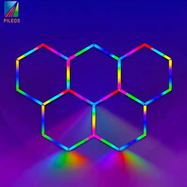 14W/meter SMD 5050 LED Honeycomb Pixel Tube with DC 12 Input Voltage for SPI Control