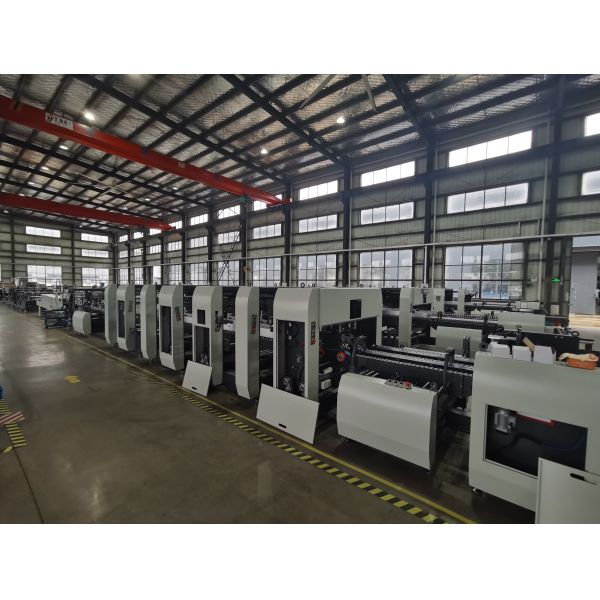 Buy JH-1500F-ACJ Folder Gluer Machine Three Plates Structure and Pusher for Correcting Unit at wholesale prices