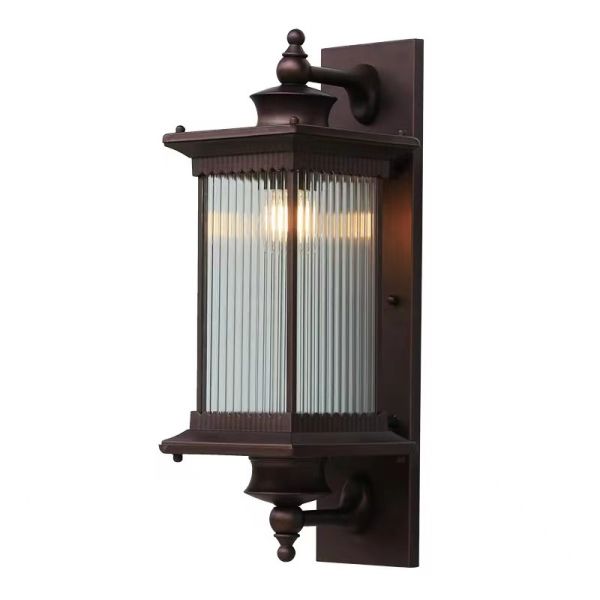 E27 Outdoor Waterproof Led Wall Lights For Pathway Aluminium Glass 280x600MM 220V