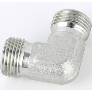 Metric Male Hydraulic Hose Adapter 90 Degree Elbow for Galvanized Sheet