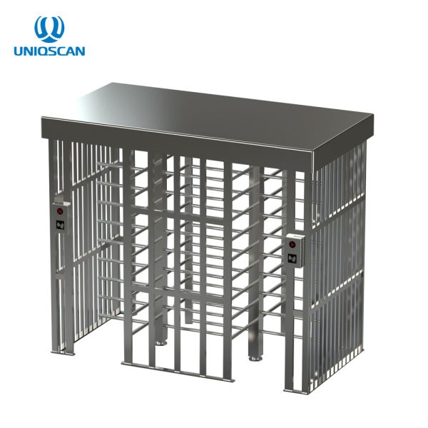Buy 550mm Intelligent Turnstile Security Gates Two Lane Revolving Door at wholesale prices