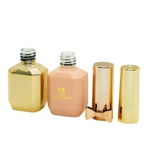 Glass Octagon 15ml Nail Polish Bottles Refillable Leak Proof