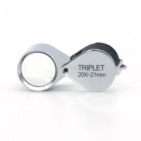 Buy Foldable Triplet Lens Jewelry Loupe 20X Gem Identifying at wholesale prices