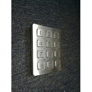 3X4 vandal resistance stainless steel back lighted numeriic keypad