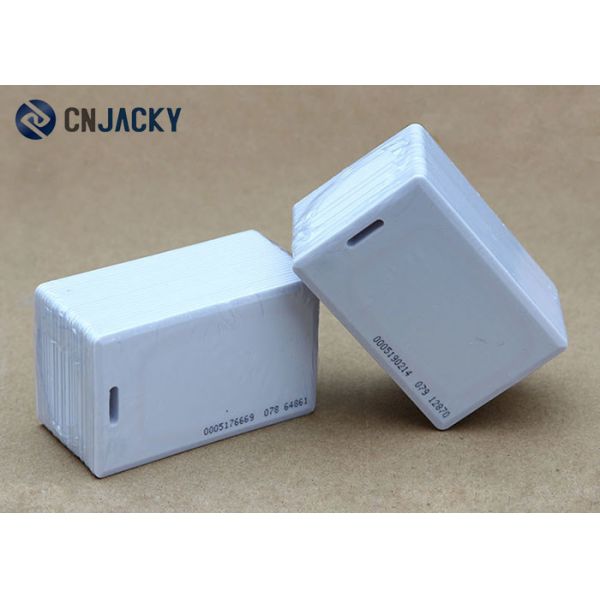 Buy 125Khz TK4100 White RFID Smart Card Thick Employee ID Blank Rfid Cards at wholesale prices