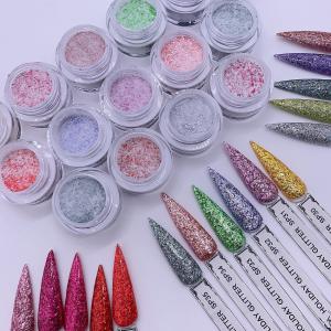 Quality Custom Logo Dip Powder Set Nail Decoration Glitter Colour Acrylic Powder Free Sample in Bulk for sale