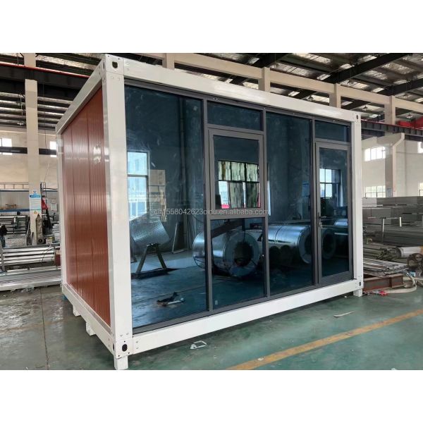 Customized Color 20ft Prefabricated Flat Package Bulk Container Frame House for Migrant Workers on Construction Site