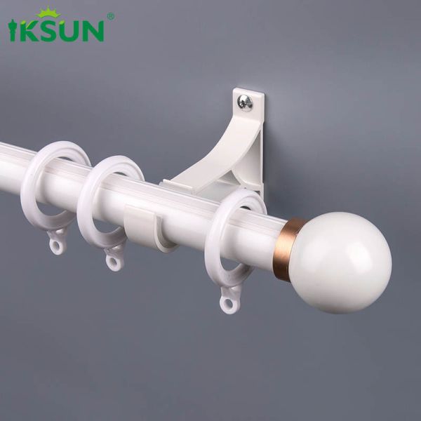 Buy Light Filtering Aluminium Curtain Rod Extendable 5.8m Length at wholesale prices
