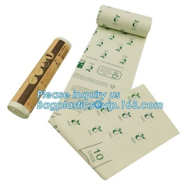 Buy 100% Compostable Vest Carrier Plastic Biodegradable Shopping Bag With EN13432 Certificated, Compostable Bags For Superma at wholesale prices