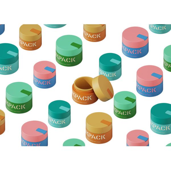 Buy PP Capacity 50g 100g Cosmetic Cream Jars With Small Scoop at wholesale prices