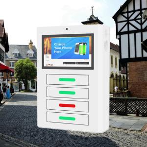Android Network Mobile Smartphone Charging Station With display digital signage