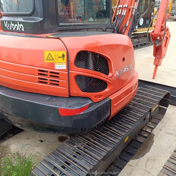 Used KUBOTA KX163 Excavator with Original Hydraulic Valve and 6TON Operating Weight