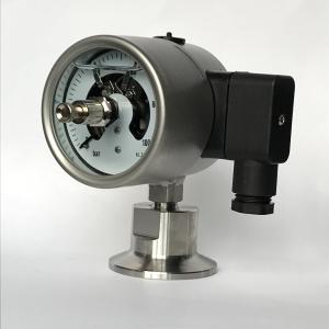SS 304 Diaphragm Seal Pressure Gauge 100 Bar Hygienic Electric Contact Manometer