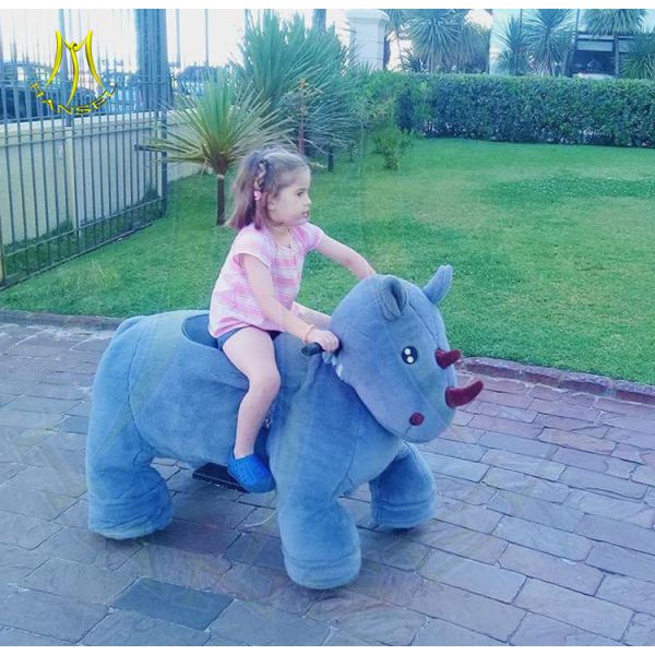 Buy Hansel amusement park walking games stuffed electric animal scooter at wholesale prices