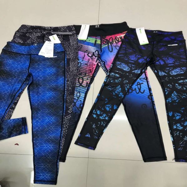 Ladies Print Yoga Pants Sportswear Casual Four Colors