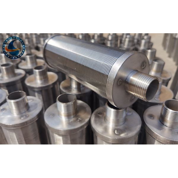 0.5mm Slot Stainless Steel 316l Wedge Wire Screen Nozzle With 1" Male Threaded