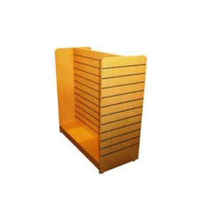 Quality Middle Floor Standing Slatwall Display Stand Portable Classic Style For Supermarket for sale