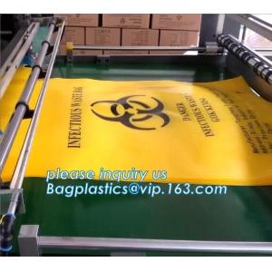 Biohazard liner bags, drawstring liner, drawtape liner, clinical, medical,