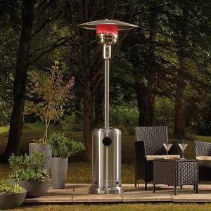 220 cm H StainlessSteel Silver Gas Flexible Column Patio Heater