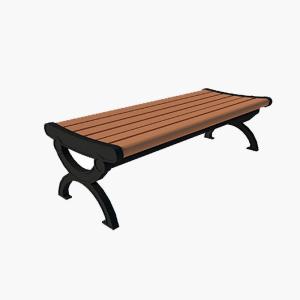 Customized WPC Bench Anti Slip Waterproof WPC Chair Eco-Friendly