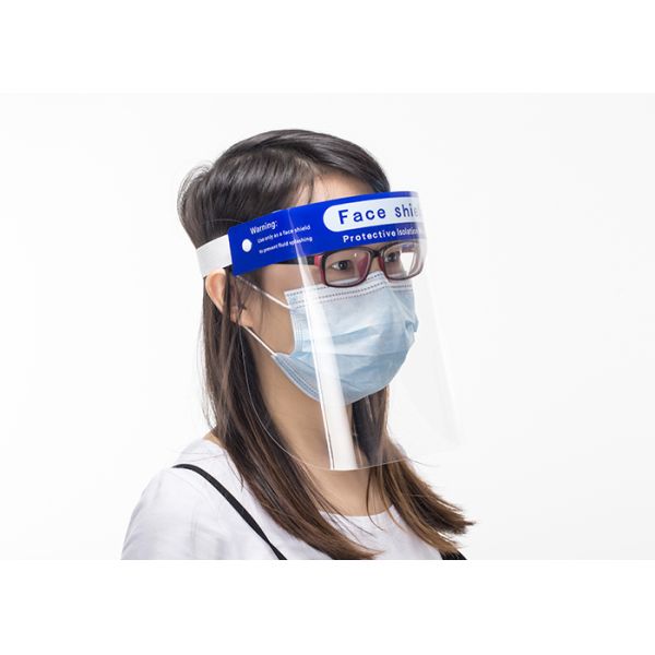 Washable 0.25mm Thickness Protective Face Shield