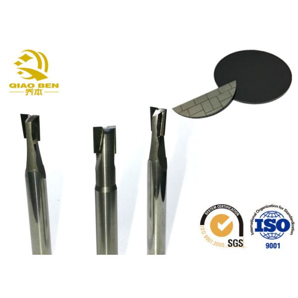 PCD Artificial Polycrystalline Diamond Cutting Double Edge Milling Cutter Ultra
