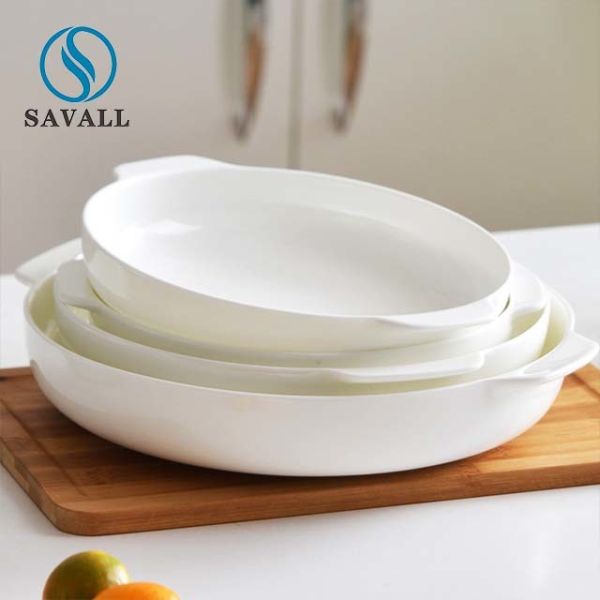 Nano Self Cleaning Glazed Lotus Leaf Bionic Non Stick Porcelain Plates 8 Inch