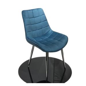 Metal Leg Tufted High Back 84cm 5KGS Modern Leisure Chair